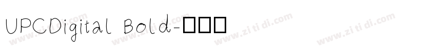 UPCDigital Bold字体转换